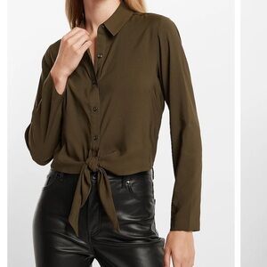 NWT Tie Front Portofino Shirt